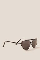 Francesca's Comet Cat-eye Sunglasses - Black