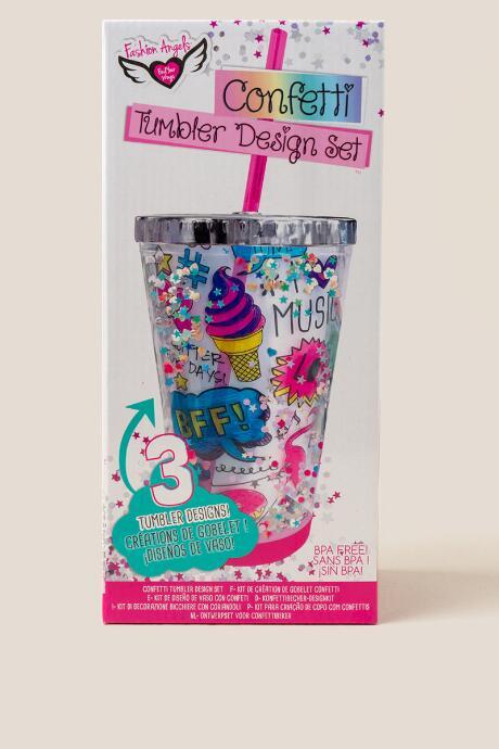 Francesca's Confetti Tumbler Design Kit - White