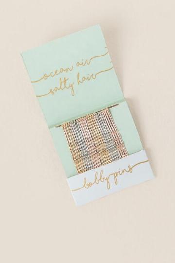 Francesca's Sea Vibe Matchbook Bobby Pins - Blue