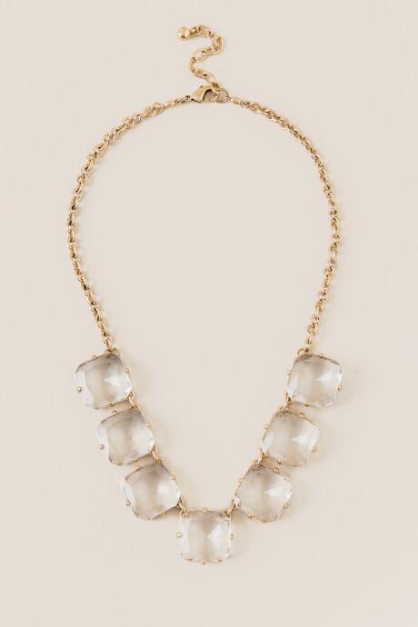 Francesca Inchess Madison Cabachon Necklace - Clear