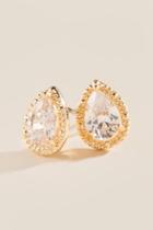 Francesca's Tiffany Clear Teardrop Studs - Crystal