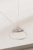 Francesca's Brianna Woven Beaded Pendant - Silver