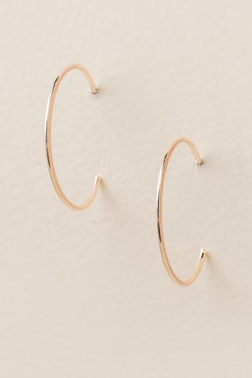 Francesca's Maya Thin Hoop Earring - Rose/gold