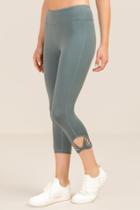 Francesca's Desi Cropped Bow Ankle Legging - Teal