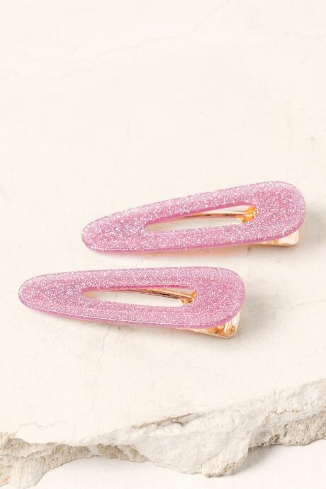 Francesca Inchess Zoe Purple Glitter Hair Clip - Purple