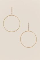 Francesca's Alba Circle Drop Earring - Gold