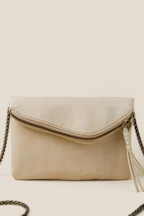 Francesca's Teagan Mini Angled Crossbody - Ivory