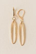 Francesca's Collete Oval Drop Earring - Gold