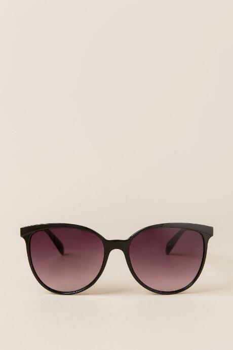 Francesca's Aria Over Sized Sunglasses - Black