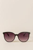 Francesca's Aria Over Sized Sunglasses - Black