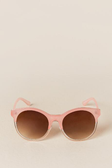 Francesca's Tanya Rounded Wayfarer Sunglasses - Blush