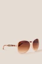 Francesca's Bethany Pink Square Sunglasses - Pink