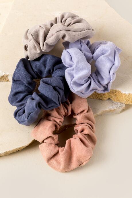 Francescas Jayla Suede Scrunchie Set - Multi