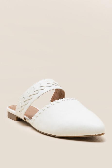 Indigo Rd. Gabela Faux Leather Whipstitch Mule - White