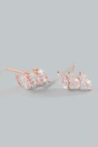Francesca's Andi Marquis Stacked Studs - Rose/gold