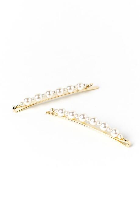 Francesca's Jess Small Pearl Bobby Pins - Pearl