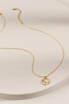 Francesca's Cancer Constellation Circle Pendant Necklace - Gold