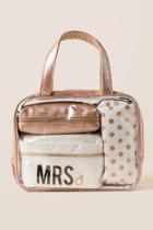 Francesca's Mrs. Travel Set - Rose/gold