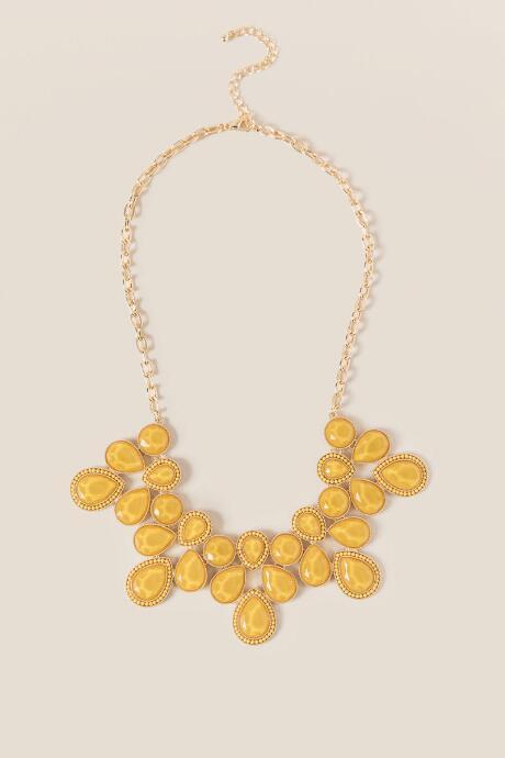 Francesca's Joscelyn Marigold Statement Necklace - Marigold
