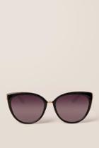 Francesca's Christa Cat Eye Sunglasses - Black