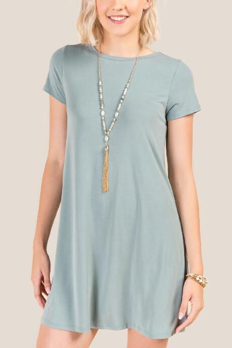 Francesca Inchess Yuliana Short Sleeve Dress - Teal
