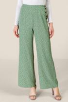 Francesca Inchess Melissa Floral Palazzo Pants - Forest