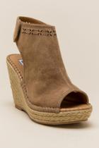 Not Rated Meisha Laser Cut Wedge - Nude