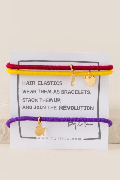 Francescas Kaitlin Charm Hair Tie Set - Multi