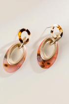 Francesca's Blair Linked Oval Drop Earrings - Multi