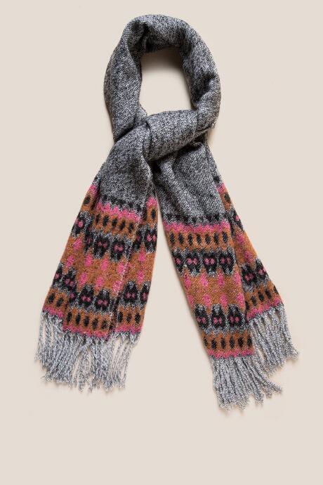 Francesca Inchess Kari Scandi Print Scarf - Black