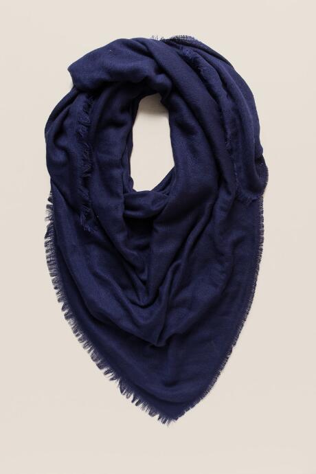 Francesca's Calixta Solid Blanket Scarf - Navy