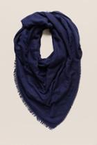 Francesca's Calixta Solid Blanket Scarf - Navy