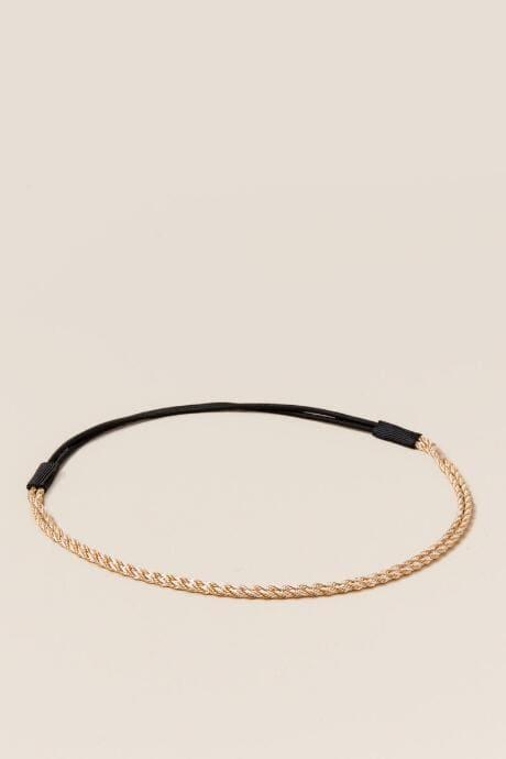 Francesca's Dina Metal Twist Headband - Gold