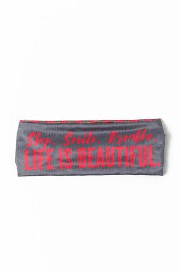 Francesca's Beautiful Life Sweat Happy Softwrap By Natural Life - Gray