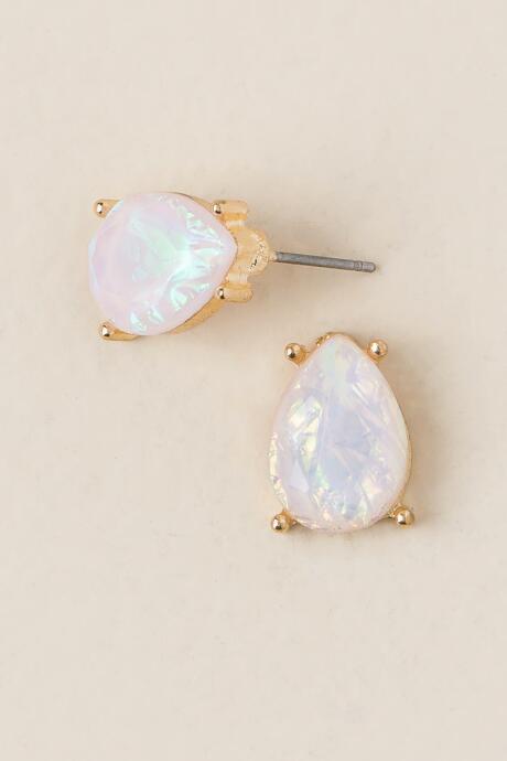 Francesca Inchess Madelyn Iridescent Opal Studs - Iridescent