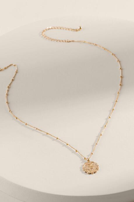 Francesca's Capricorn Coin Pendant Necklace - Gold