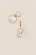 Francesca's Gloria Circle Drop Earring - Iridescent