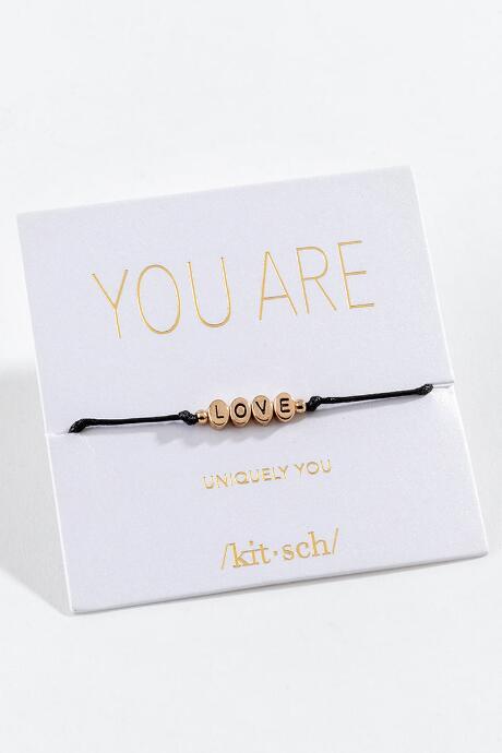 Kitsch Uniquely You Love Bracelet - Black