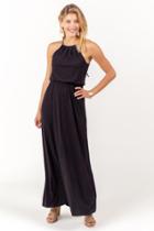 Francesca's Flawless Knit Maxi Dress In Black - Black