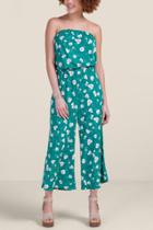 Francesca's Kayleigh Floral Jumpsuit - Kgreen-cl