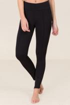 Francesca's Camilla Ankle Zip Ponte Pant - Black