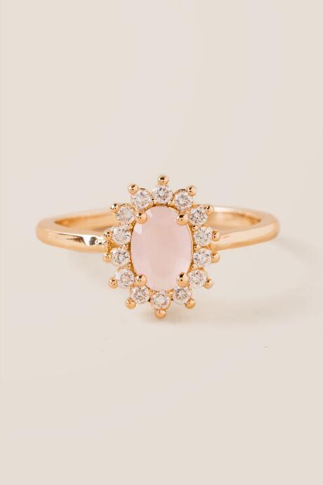 Francesca's Sabira Pale Pink Crystal Ring - Pale Pink