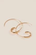 Francesca's Abrielle Threader Hoops In Gold - Rose/gold