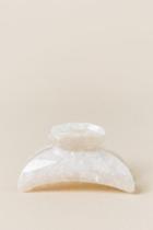 France Alvina Crystallized Pearl Claw - White