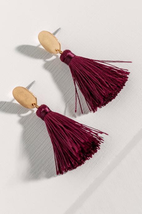 Francesca Inchess Tanya Linear Thread Tassels - Purple