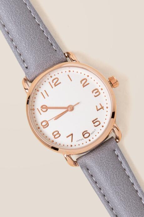 Francesca's Carmen Classic Watch - Gray