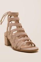 Francesca Inchess Grand Central Caged Block Heel - Taupe
