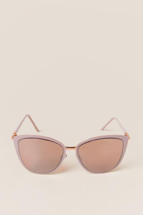 Francesca's Elyse Cat Eye Sunglasses - Pink