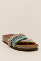 Mojo Moxy Chrisomo Beaded Fringe Sandal - Turquoise