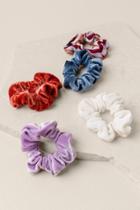 Francesca's Reba Velvet Scrunchie Set - Multi